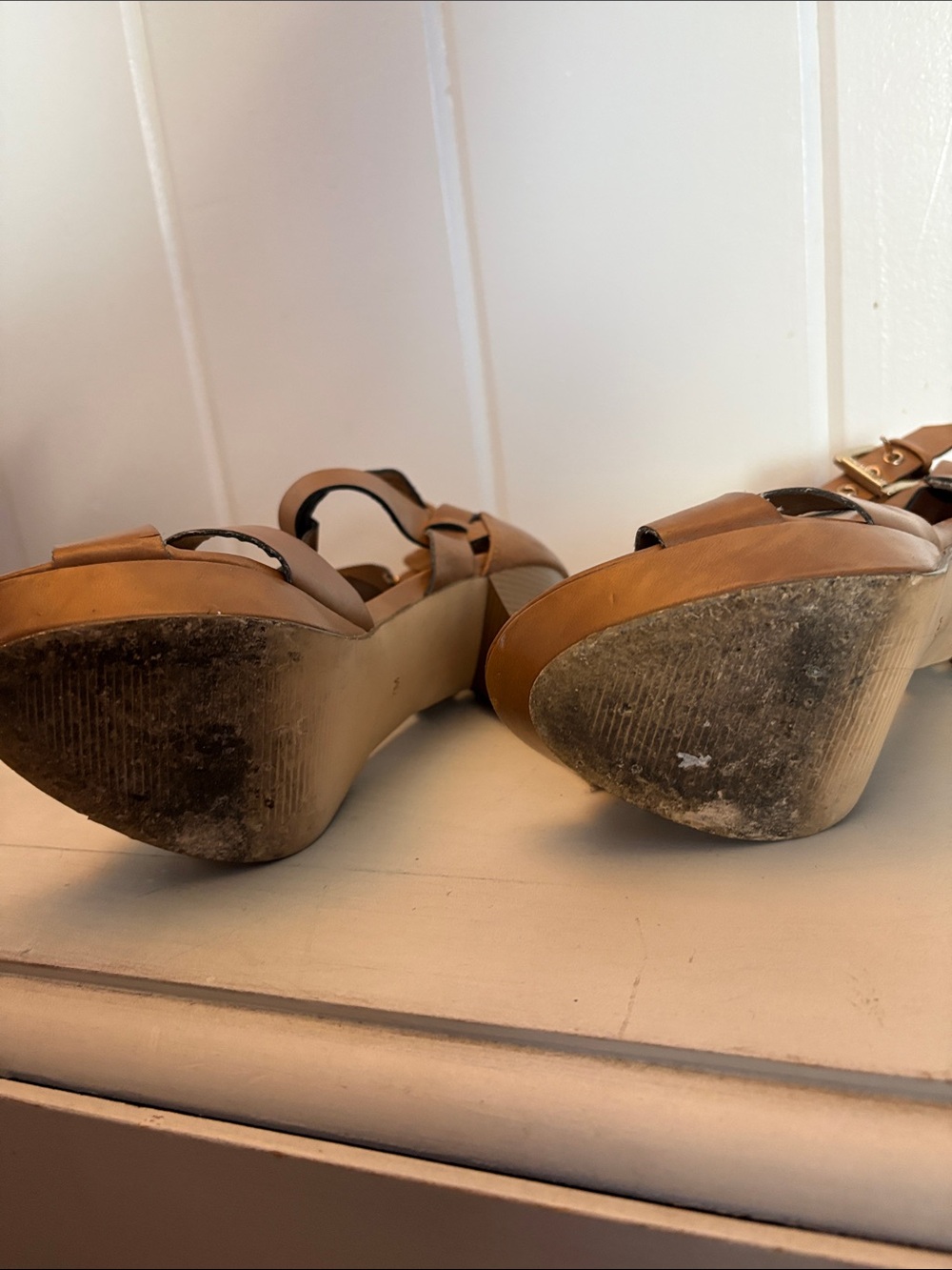 Women’s Strappy High Heel Sandals - Brown - Picture 7 of 7